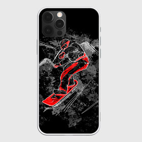 Чехол для iPhone 12 Pro Max с принтом Сноубордист в Белгороде, Силикон |  | Тематика изображения на принте: extreme | snowboard | сноуборд | сноубордист | экстрим