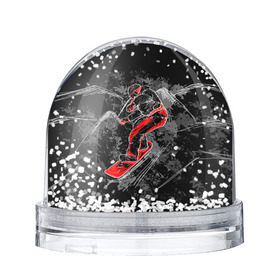 Снежный шар с принтом Сноубордист в Белгороде, Пластик | Изображение внутри шара печатается на глянцевой фотобумаге с двух сторон | extreme | snowboard | сноуборд | сноубордист | экстрим