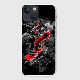 Чехол для iPhone 13 mini с принтом Сноубордист в Белгороде,  |  | extreme | snowboard | сноуборд | сноубордист | экстрим