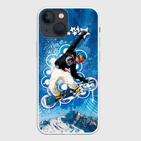 Чехол для iPhone 13 mini с принтом Экстрим в Белгороде,  |  | extreme | snowboard | сноуборд | сноубордист | спорт | экстрим