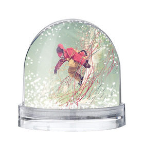 Снежный шар с принтом Сноуборд в Белгороде, Пластик | Изображение внутри шара печатается на глянцевой фотобумаге с двух сторон | extreme | snowboard | сноуборд | сноубордист | экстрим