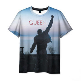Мужская футболка 3D с принтом Queen в Белгороде, 100% полиэфир | прямой крой, круглый вырез горловины, длина до линии бедер | freddie | heavy | mercury | metal | queen | rock | квин | куин | меркури | меркюри | метал | рок | фредди меркьюри | фреди | хэви