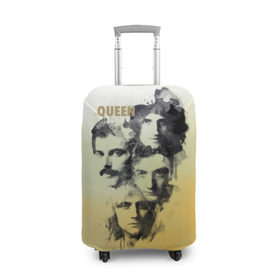 Чехол для чемодана 3D с принтом Queen группа в Белгороде, 86% полиэфир, 14% спандекс | двустороннее нанесение принта, прорези для ручек и колес | freddie | heavy | mercury | metal | queen | rock | квин | куин | меркури | меркюри | метал | рок | фредди меркьюри | фреди | хэви