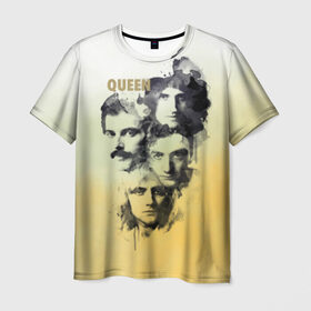 Мужская футболка 3D с принтом Queen группа в Белгороде, 100% полиэфир | прямой крой, круглый вырез горловины, длина до линии бедер | freddie | heavy | mercury | metal | queen | rock | квин | куин | меркури | меркюри | метал | рок | фредди меркьюри | фреди | хэви
