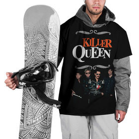 Накидка на куртку 3D с принтом Killer Queen в Белгороде, 100% полиэстер |  | Тематика изображения на принте: freddie | heavy | mercury | metal | queen | rock | квин | куин | меркури | меркюри | метал | рок | фредди меркьюри | фреди | хэви