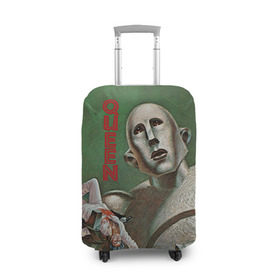 Чехол для чемодана 3D с принтом Queen в Белгороде, 86% полиэфир, 14% спандекс | двустороннее нанесение принта, прорези для ручек и колес | freddie | heavy | mercury | metal | queen | rock | квин | куин | меркури | меркюри | метал | рок | фредди меркьюри | фреди | хэви