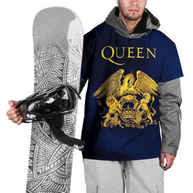 Накидка на куртку 3D с принтом Группа Queen в Белгороде, 100% полиэстер |  | freddie | heavy | mercury | metal | queen | rock | квин | куин | меркури | меркюри | метал | рок | фредди меркьюри | фреди | хэви