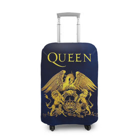 Чехол для чемодана 3D с принтом Группа Queen в Белгороде, 86% полиэфир, 14% спандекс | двустороннее нанесение принта, прорези для ручек и колес | freddie | heavy | mercury | metal | queen | rock | квин | куин | меркури | меркюри | метал | рок | фредди меркьюри | фреди | хэви