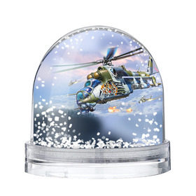 Снежный шар с принтом МИ 24 в Белгороде, Пластик | Изображение внутри шара печатается на глянцевой фотобумаге с двух сторон | авиация | армия | боевой | ввс | вертолет | военная техника | крокодил | ми 24 | ударный