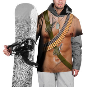 Накидка на куртку 3D с принтом Солдат в Белгороде, 100% полиэстер |  | Тематика изображения на принте: 23 февраля | армия | граната | защитник | мужской праздник | мужчине | отечества | подарок | пуля | солдат