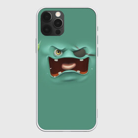 Чехол для iPhone 12 Pro Max с принтом Пластилиновый смайл в Белгороде, Силикон |  | Тематика изображения на принте: глаза | зелёный | мульт | рожица | рот | смайл | улыбка