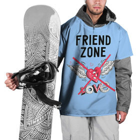 Накидка на куртку 3D с принтом Friendzone в Белгороде, 100% полиэстер |  | 14 февраля | friendzone | valentine | день святого валентина | ненавижу 14 февраля | сердечки | френдзона