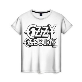 Женская футболка 3D с принтом Ozzy Osbourne в Белгороде, 100% полиэфир ( синтетическое хлопкоподобное полотно) | прямой крой, круглый вырез горловины, длина до линии бедер | ozzy rock