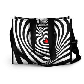 Сумка-шоппер 3D Метаморфозы: в Белгороде, 100% полиэстер | застегивается на металлическую кнопку; внутренний карман застегивается на молнию. Стенки укреплены специальным мягким материалом, чтобы защитить содержимое от несильных ударов
 | зебра | любовь | метаморфозы | сердце