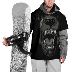 Накидка на куртку 3D с принтом Grizzly bear в Белгороде, 100% полиэстер |  | bear | балалайка | водка | медведь