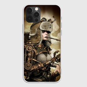 Чехол для iPhone 12 Pro Max с принтом Девушка steampunk в Белгороде, Силикон |  | Тематика изображения на принте: девушка steampunk | киберпанк | очки | шапка