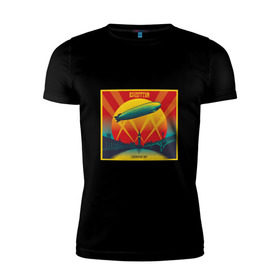 Мужская футболка премиум с принтом Led Zeppelin в Белгороде, 92% хлопок, 8% лайкра | приталенный силуэт, круглый вырез ворота, длина до линии бедра, короткий рукав | Тематика изображения на принте: led zeppelin