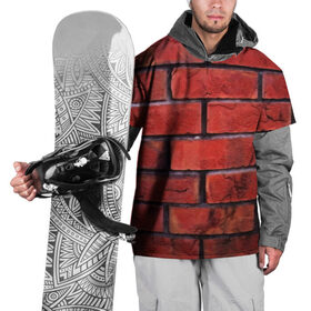 Накидка на куртку 3D с принтом Кирпич в Белгороде, 100% полиэстер |  | Тематика изображения на принте: камень | кирпич | красные | новые | прикольные | текстуры