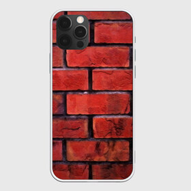 Чехол для iPhone 12 Pro Max с принтом Кирпич в Белгороде, Силикон |  | Тематика изображения на принте: камень | кирпич | красные | новые | прикольные | текстуры