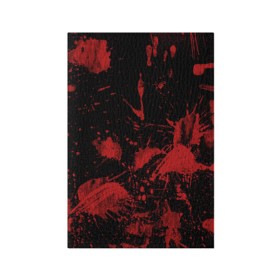 Обложка для паспорта матовая кожа с принтом Следы крови в Белгороде, натуральная матовая кожа | размер 19,3 х 13,7 см; прозрачные пластиковые крепления | Тематика изображения на принте: blood | кровь | следы