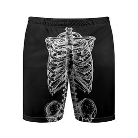 Мужские шорты 3D спортивные с принтом Скелет в Белгороде,  |  | скелет