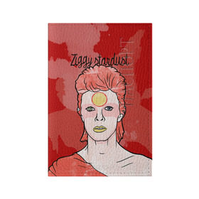 Обложка для паспорта матовая кожа с принтом Ziggy Stardust в Белгороде, натуральная матовая кожа | размер 19,3 х 13,7 см; прозрачные пластиковые крепления | Тематика изображения на принте: bowie | david | ziggy stardust | боуи | дэвид | музыкант | певец | рок