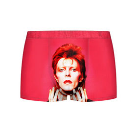 Мужские трусы 3D с принтом Ziggy Stardust в Белгороде, 50% хлопок, 50% полиэстер | классическая посадка, на поясе мягкая тканевая резинка | bowie | david | ziggy stardust | боуи | дэвид | музыкант | певец | рок