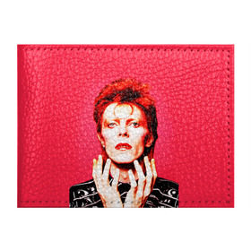 Обложка для студенческого билета с принтом Ziggy Stardust в Белгороде, натуральная кожа | Размер: 11*8 см; Печать на всей внешней стороне | Тематика изображения на принте: bowie | david | ziggy stardust | боуи | дэвид | музыкант | певец | рок