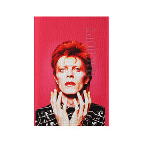 Обложка для паспорта матовая кожа с принтом Ziggy Stardust в Белгороде, натуральная матовая кожа | размер 19,3 х 13,7 см; прозрачные пластиковые крепления | Тематика изображения на принте: bowie | david | ziggy stardust | боуи | дэвид | музыкант | певец | рок