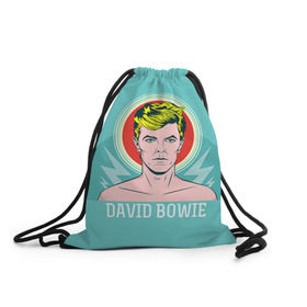 Рюкзак-мешок 3D с принтом David Bowie в Белгороде, 100% полиэстер | плотность ткани — 200 г/м2, размер — 35 х 45 см; лямки — толстые шнурки, застежка на шнуровке, без карманов и подкладки | bowie | david | боуи | дэвид | музыкант | певец | рок