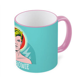 Кружка 3D с принтом David Bowie в Белгороде, керамика | ёмкость 330 мл | Тематика изображения на принте: bowie | david | боуи | дэвид | музыкант | певец | рок