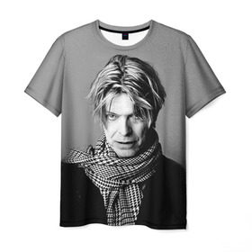 Мужская футболка 3D с принтом Дэвид Боуи в Белгороде, 100% полиэфир | прямой крой, круглый вырез горловины, длина до линии бедер | Тематика изображения на принте: bowie | david | боуи | дэвид | музыкант | певец | рок