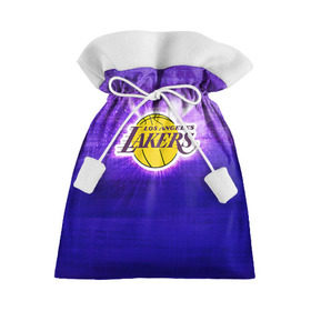 Подарочный 3D мешок с принтом Los Angeles Lakers в Белгороде, 100% полиэстер | Размер: 29*39 см | Тематика изображения на принте: basketball | la | lakers | los angeles | nba | баскет | баскетбол | баскетбольный | лейкерс | нба | спорт