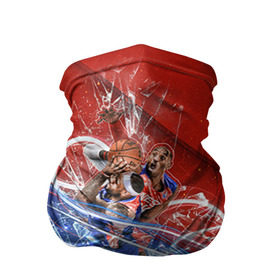 Бандана-труба 3D с принтом Игра баскетбол в Белгороде, 100% полиэстер, ткань с особыми свойствами — Activecool | плотность 150‒180 г/м2; хорошо тянется, но сохраняет форму | basketball | nba | нба