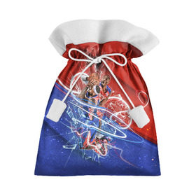 Подарочный 3D мешок с принтом Игра баскетбол в Белгороде, 100% полиэстер | Размер: 29*39 см | Тематика изображения на принте: basketball | nba | нба