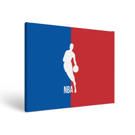 Холст прямоугольный с принтом Эмблема NBA в Белгороде, 100% ПВХ |  | basketball | nba | баскет | баскетбол | баскетбольный | нба | спорт | эмблема