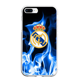 Чехол для iPhone 7Plus/8 Plus матовый с принтом Real Madrid в Белгороде, Силикон | Область печати: задняя сторона чехла, без боковых панелей | Тематика изображения на принте: madrid | real | мадрид | реал | футбол