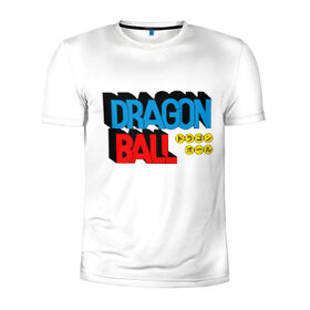 Мужская футболка 3D спортивная с принтом Dragon Ball Logo в Белгороде, 100% полиэстер с улучшенными характеристиками | приталенный силуэт, круглая горловина, широкие плечи, сужается к линии бедра | болл | драгон | лого | логотип