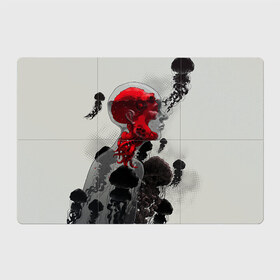 Магнитный плакат 3Х2 с принтом Человеко-Медуза в Белгороде, Полимерный материал с магнитным слоем | 6 деталей размером 9*9 см | Тематика изображения на принте: амфибия | медуза | море | океан | подводный мир | человек амфибия