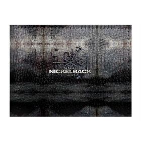 Обложка для студенческого билета с принтом Nickelback в Белгороде, натуральная кожа | Размер: 11*8 см; Печать на всей внешней стороне | nickelback | группа | никельбэк | рок