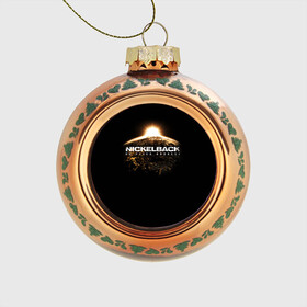 Стеклянный ёлочный шар с принтом Nickelback в Белгороде, Стекло | Диаметр: 80 мм | nickelback | группа | никельбэк | рок