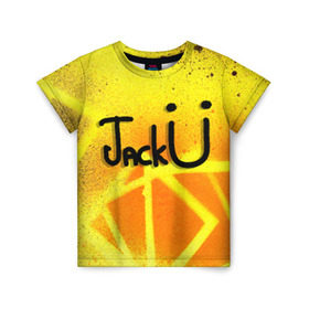 Детская футболка 3D с принтом Jack U Collection в Белгороде, 100% гипоаллергенный полиэфир | прямой крой, круглый вырез горловины, длина до линии бедер, чуть спущенное плечо, ткань немного тянется | diplo | jack u | skrillex
