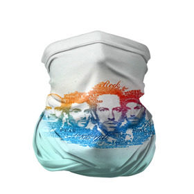 Бандана-труба 3D с принтом Coldplay в Белгороде, 100% полиэстер, ткань с особыми свойствами — Activecool | плотность 150‒180 г/м2; хорошо тянется, но сохраняет форму | 