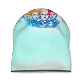 Шапка 3D с принтом Coldplay в Белгороде, 100% полиэстер | универсальный размер, печать по всей поверхности изделия | 