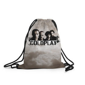Рюкзак-мешок 3D с принтом Coldplay в Белгороде, 100% полиэстер | плотность ткани — 200 г/м2, размер — 35 х 45 см; лямки — толстые шнурки, застежка на шнуровке, без карманов и подкладки | coldplay | rock | колдплэй | рок