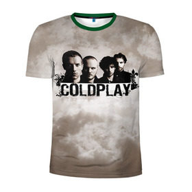 Мужская футболка 3D спортивная с принтом Coldplay в Белгороде, 100% полиэстер с улучшенными характеристиками | приталенный силуэт, круглая горловина, широкие плечи, сужается к линии бедра | coldplay | rock | колдплэй | рок