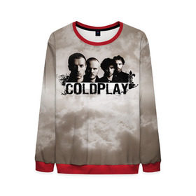 Мужской свитшот 3D с принтом Coldplay в Белгороде, 100% полиэстер с мягким внутренним слоем | круглый вырез горловины, мягкая резинка на манжетах и поясе, свободная посадка по фигуре | coldplay | rock | колдплэй | рок