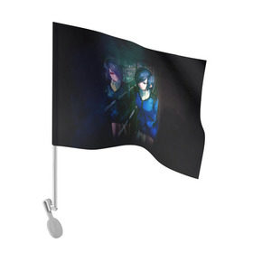 Флаг для автомобиля с принтом Токийский Гуль в Белгороде, 100% полиэстер | Размер: 30*21 см | anime | ghoul | tokyo | tokyo ghoul | гуль