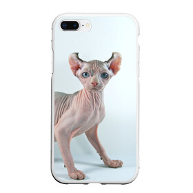Чехол для iPhone 7Plus/8 Plus матовый с принтом Сфинкс в Белгороде, Силикон | Область печати: задняя сторона чехла, без боковых панелей | домашняя | животное | кот | котэ | кошка | сфинкс
