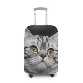 Чехол для чемодана 3D с принтом Кот в Белгороде, 86% полиэфир, 14% спандекс | двустороннее нанесение принта, прорези для ручек и колес | домашняя | животное | кот | котэ | кошка